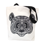 IKAT PANDA SHOPPER WHITE