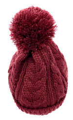 Pommel Beanie Bordeaux